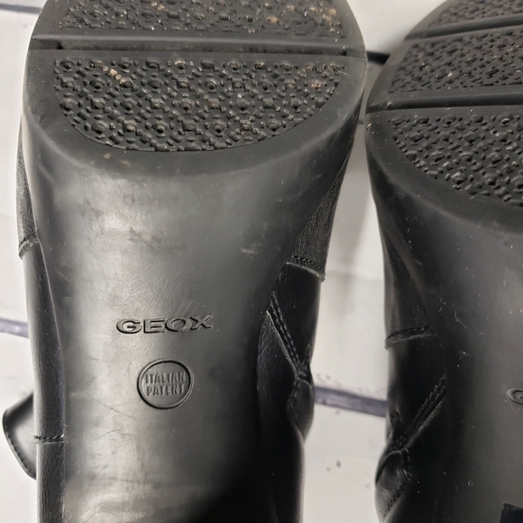 Geox Respira Italian Patent Black Boot Size 38 - Picture 9 of 11